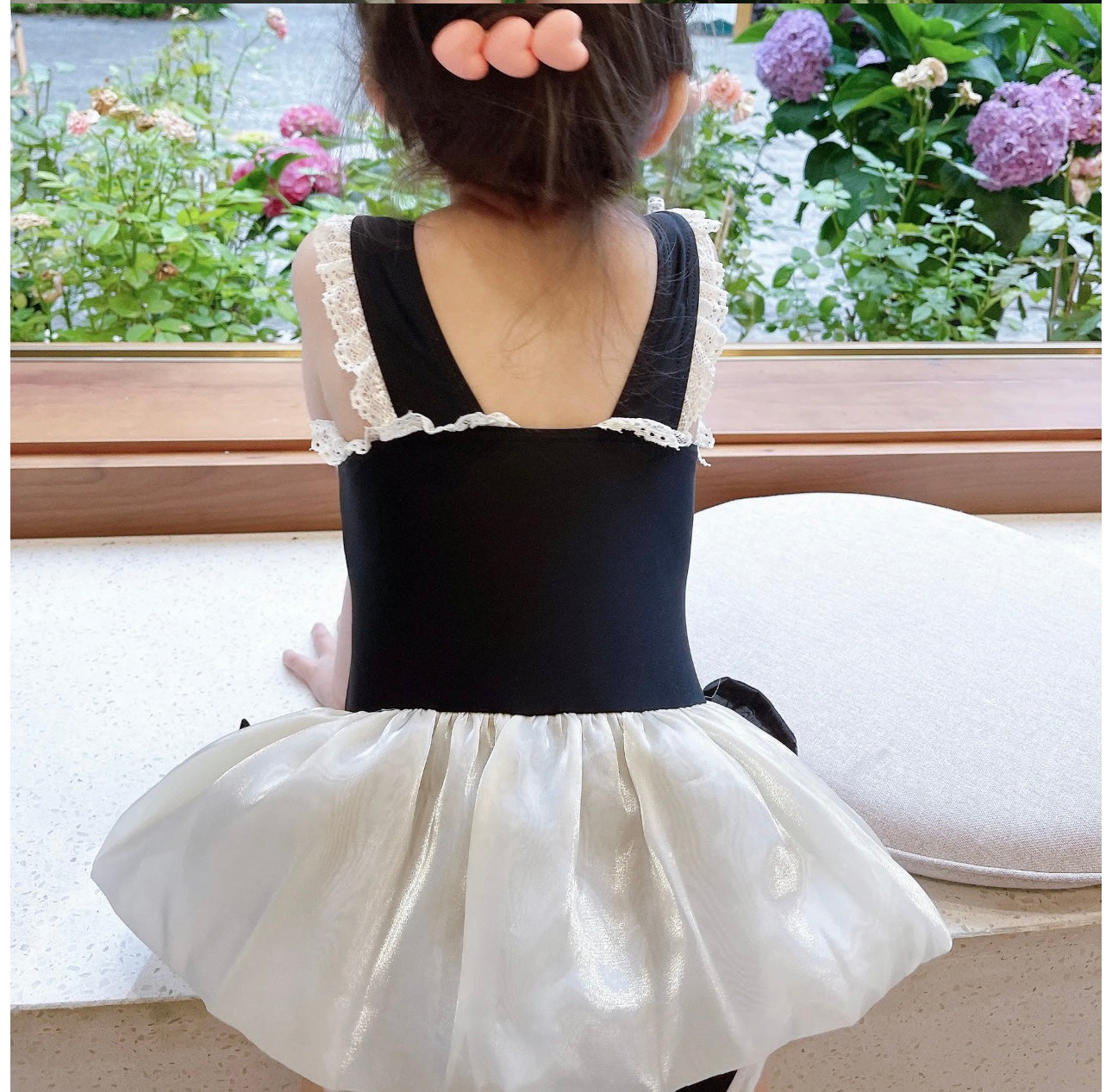 Bow Swimsuit with Cap